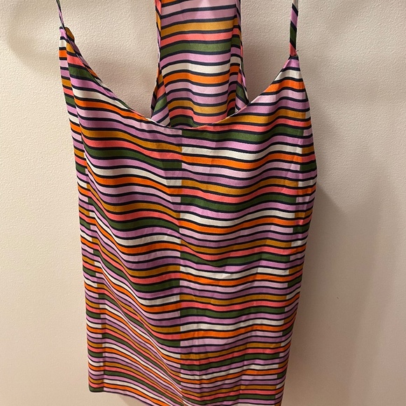 J. Crew Factory Racerback Multi-Stripe Tank Size 8 EUC! - Picture 3 of 5